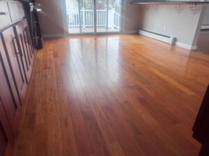 Professional flooring and tile installation showing proper subfloor preparation, clean layout, and durable construction in a New Jersey home.