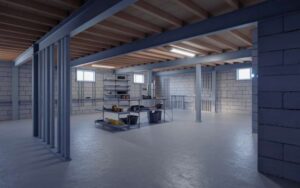 Basement construction services in New Jersey home