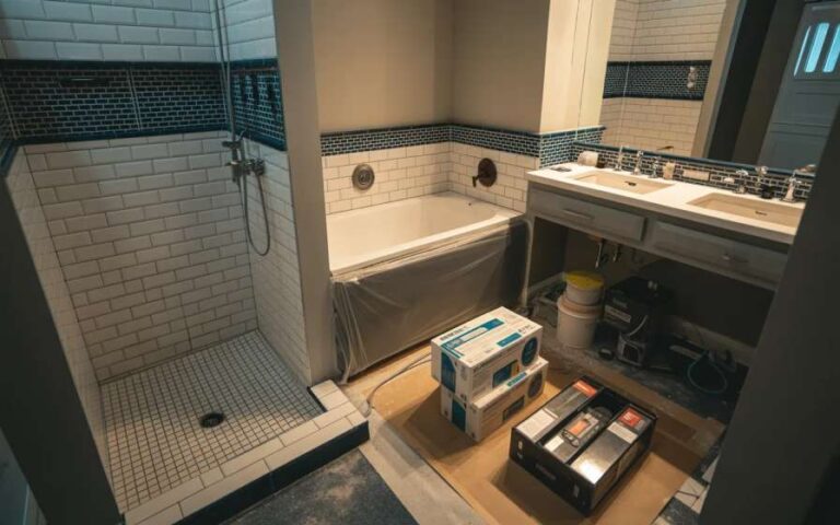 Bathroom renovation project in New Jersey home