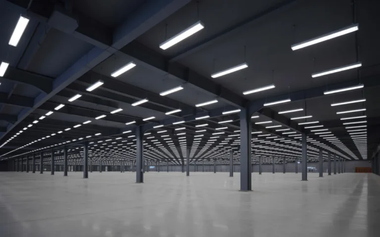 Commercial lighting installation in New Jersey facility