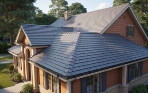 Finished roofing project completed with durable materials, proper installation, and weather-resistant detailing in New Jersey.