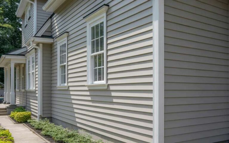 Completed siding installation in New Jersey home