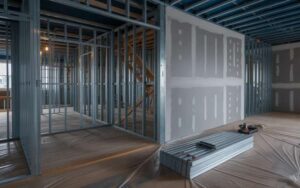 Drywall and interior framing installation in New Jersey home