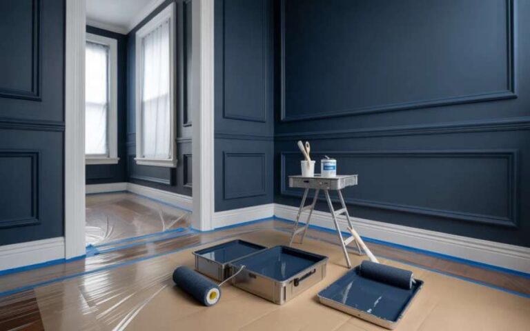 Interior painting project in New Jersey home